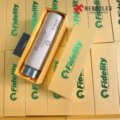 Bình giữ nhiệt inox cao cấp in logo Fidelity Investments làm quà tặng doanh nghiệp sang trọng kèm hộp đựng lót lụa vàng tinh tế và chuyên nghiệp nhất.