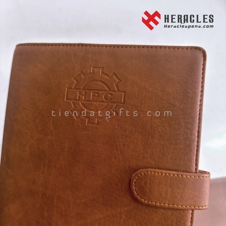 Đặt In Sổ Tay Theo Yêu Cầu – Sổ Da Bìa Còng Cao Cấp Dập Logo Công Ty Hiệp Phát HPC 13 Đặt in sổ tay theo yêu cầu – Sổ bìa da còng A5 dập chìm logo công ty HPC