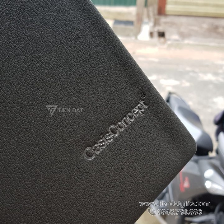 In Sổ Theo Yêu Cầu – Sổ Da Dán Gáy Cao Cấp Giá Sỉ Cho Công Ty OasisConcept 8 thiết kế sổ tay doanh nghiệp cao cấp
