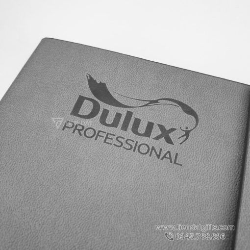 so tay in logo cong ty so da bia cong cao cap lam qua tang doanh nghiep dulux 2
