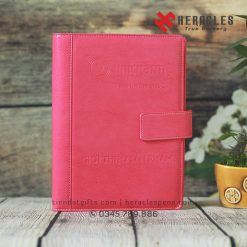 Sổ Tay In Logo 7 Sổ da in logo bìa PU cao cấp, khắc tên nhân viên, tri ân khách hàng trong dịp đặc biệt