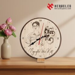 Đồng hồ gỗ để bàn hình tròn, tượng trưng cho sự trọn vẹn và viên mãn, món quà sinh nhật cho người thân yêu, cầu mong sự hoàn hảo.