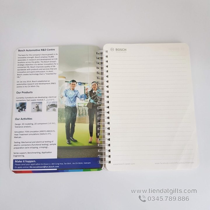 Sổ Tay Quà Tặng – In Logo, Báo Giá Sổ Tay Doanh Nghiệp & Đại Hội (Giá Xưởng) Sổ Tay Quà Tặng bìa da Simili, có dây ruy băng đánh dấu trang, in logo theo yêu cầu, báo giá sổ tay cạnh tranh.