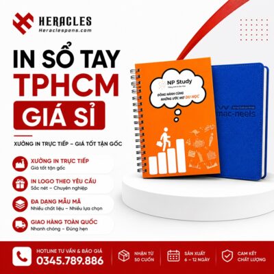 Xưởng in sổ tay TPHCM giá sỉ heraclespens.com