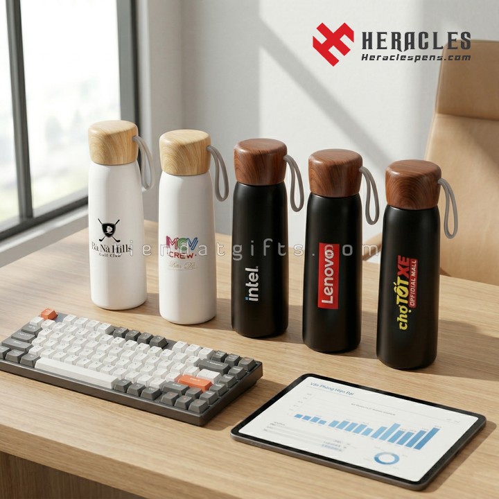 Mẫu bình giữ nhiệt in logo công ty cao cấp làm quà tặng doanh nghiệp tinh tế bền đẹp giúp quảng bá thương hiệu hiệu quả và chuyên nghiệp nhất hiện nay.