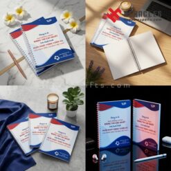 Dịch vụ in sổ tay lò xo A5 in logo VUS số lượng lớn giá rẻ tại xưởng hỗ trợ doanh nghiệp tối ưu chi phí truyền thông và tăng cường kết nối với khách hàng.