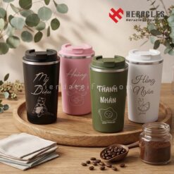 Ly giữ nhiệt in logo Elmich cao cấp chính hãng giữ nhiệt tốt vỏ nhám sang trọng in tên cá nhân theo yêu cầu số lượng ít giá rẻ lấy nhanh trong ngày 24h.