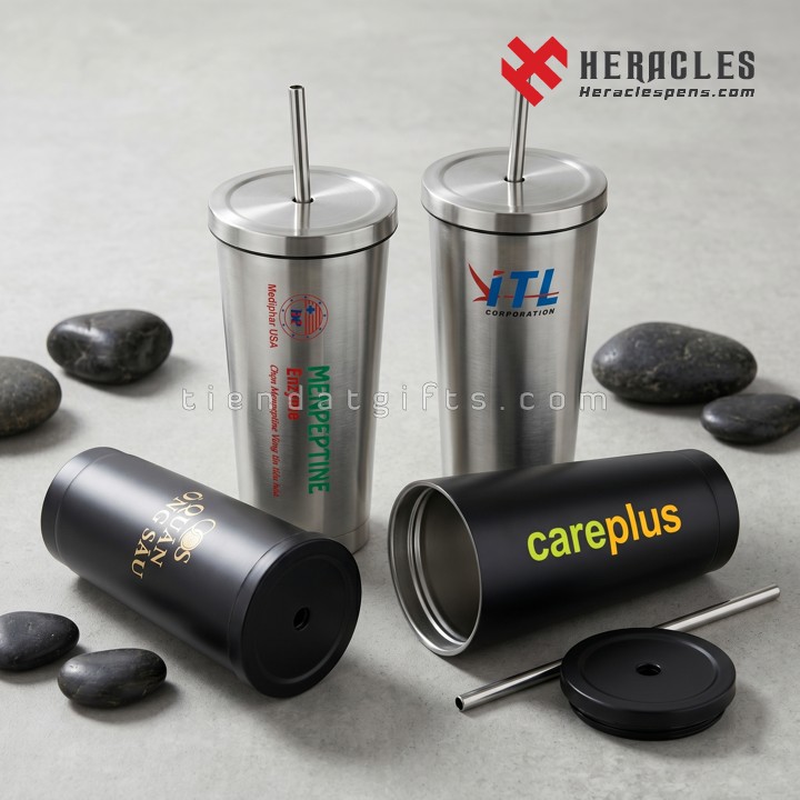 Dịch vụ in logo ly giữ nhiệt quà tặng số lượng lớn cho công ty bằng công nghệ in UV sắc nét cam kết bền màu và thiết kế demo miễn phí nhanh chóng trong 5 phút.