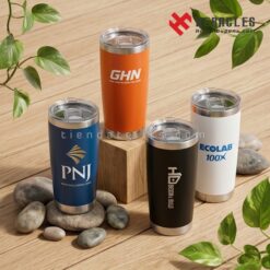Ly giữ nhiệt in logo theo yêu cầu LGN 006 chất liệu inox an toàn cho sức khỏe là món quà tặng khách hàng ý nghĩa từ xưởng in ly giữ nhiệt giá sỉ tận gốc.