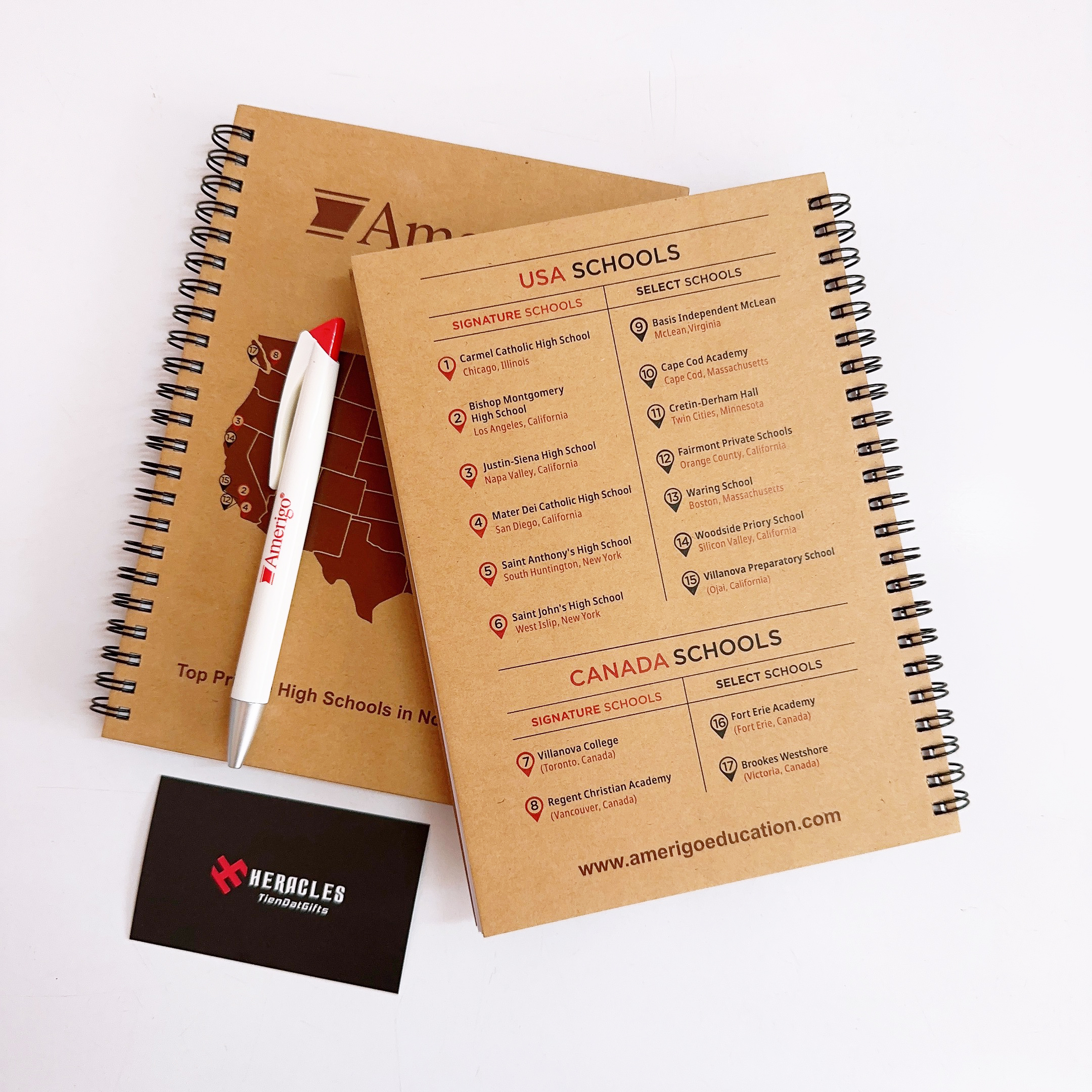 Mẫu sổ giấy Kraft in logo phong cách tối giản đi kèm bút bi tiện lợi là món quà tặng ý nghĩa dành cho nhân viên văn phòng yêu thích phong cách sống xanh.