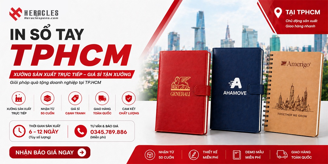 Dịch vụ in sổ tay TPHCM theo yêu cầu giá sỉ tại xưởng chuyên nghiệp cam kết chất lượng tốt nhất nhận in từ số lượng ít 50 cuốn giao nhanh toàn quốc.