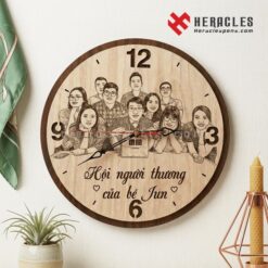 Đồng hồ gỗ quà tặng cưới – Món quà lưu giữ yêu thương theo năm tháng 32 Đồng hồ gỗ quà tặng cưới hình vuông phong cách tối giản Bắc Âu phù hợp trang trí phòng khách hiện đại của những cặp vợ chồng trẻ yêu thích sự tinh tế.