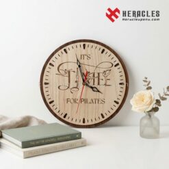 Đồng hồ gỗ treo tường phong cách thiền Zen quà tặng Yoga