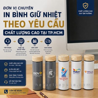 Hình ảnh đại diện bài viết về đơn vị chuyên in bình giữ nhiệt theo yêu cầu chất lượng cao tại TP.HCM thương hiệu Heracles Pens