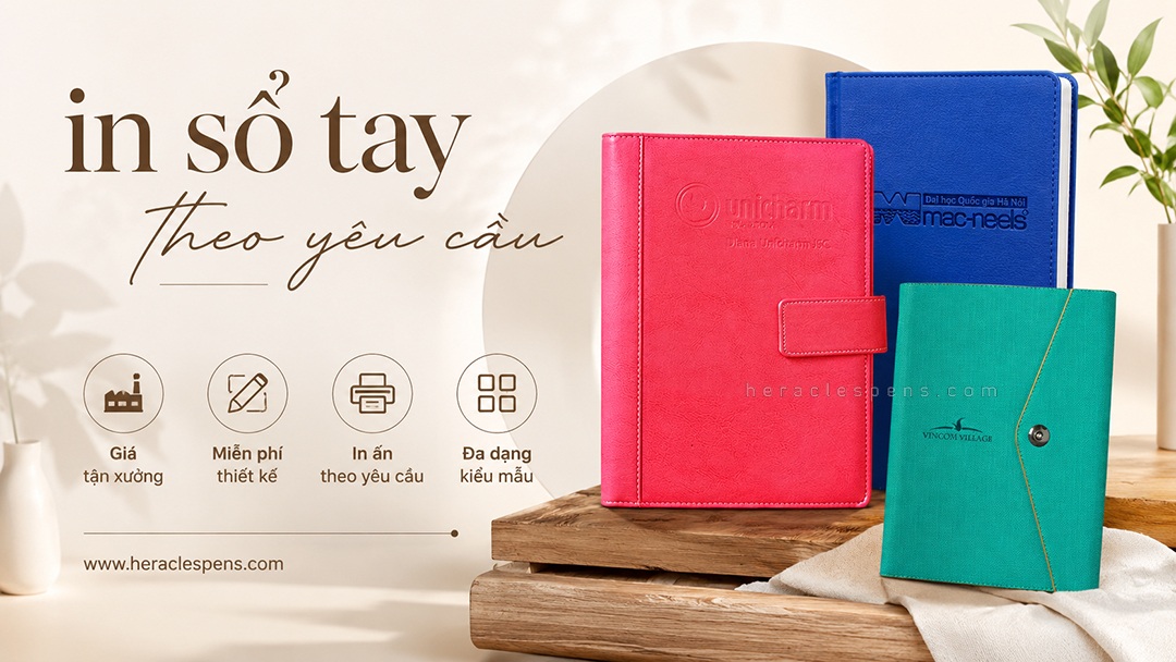 In Sổ Tay Theo Yêu Cầu Giá Xưởng, In Logo Doanh Nghiệp TPHCM 9 Dịch vụ in sổ tay theo yêu cầu làm quà tặng doanh nghiệp độc đáo sang trọng