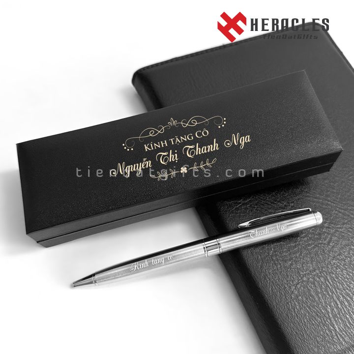 Review Chi Tiết: Bút Ký Khắc Tên – Nghệ Thuật Chọn Quà Tặng Sếp Nữ Đỉnh Cao 35 Hộp quà tặng bút khắc tên Heracles 004B cao cấp sang trọng dành tặng thầy cô giáo ngày 20/11