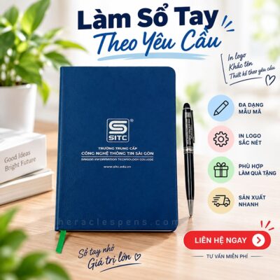 Làm Sổ Tay Theo Yêu Cầu - Giải Pháp Quà Tặng Doanh Nghiệp Đẳng Cấp Tại TPHCM 3 Làm Sổ Tay Theo Yêu Cầu - Xưởng Sản Xuất Quà Tặng Doanh Nghiệp Giá Rẻ TPHCM