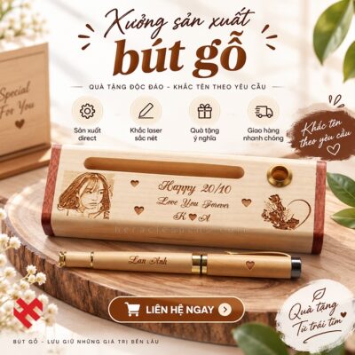Xưởng Sản Xuất Bút Gỗ Uy Tín, Chất Lượng Hàng Đầu Tại TPHCM
