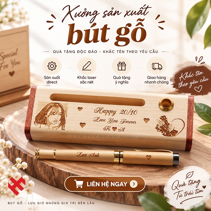 Xưởng Sản Xuất Bút Gỗ Uy Tín, Chất Lượng Hàng Đầu Tại TPHCM 1 Xưởng Sản Xuất Bút Gỗ Uy Tín, Chất Lượng Hàng Đầu Tại TPHCM